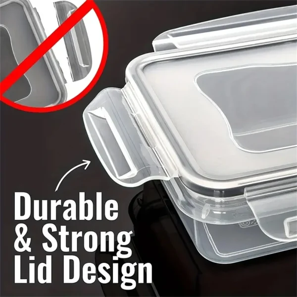 12pcs Food Airtight Container Lunch Box Set – Microwave Safe - Image 4