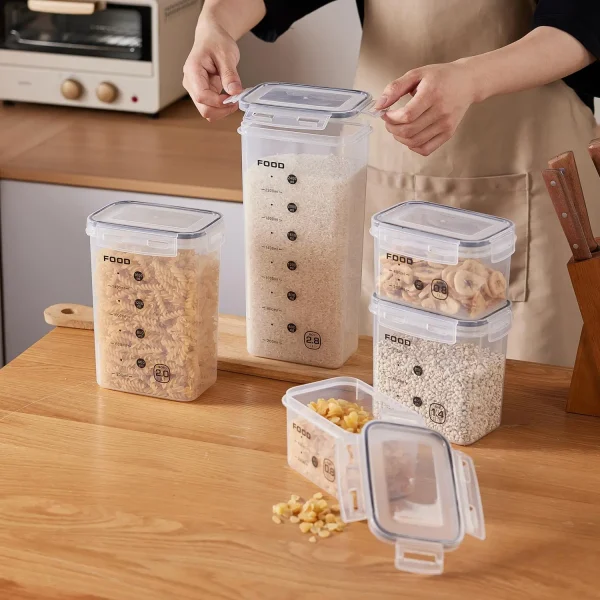 LDECO 16pcs Food Storage Vessels with Sealed Lid – Leakproof Kitchen Storage Set - Image 4