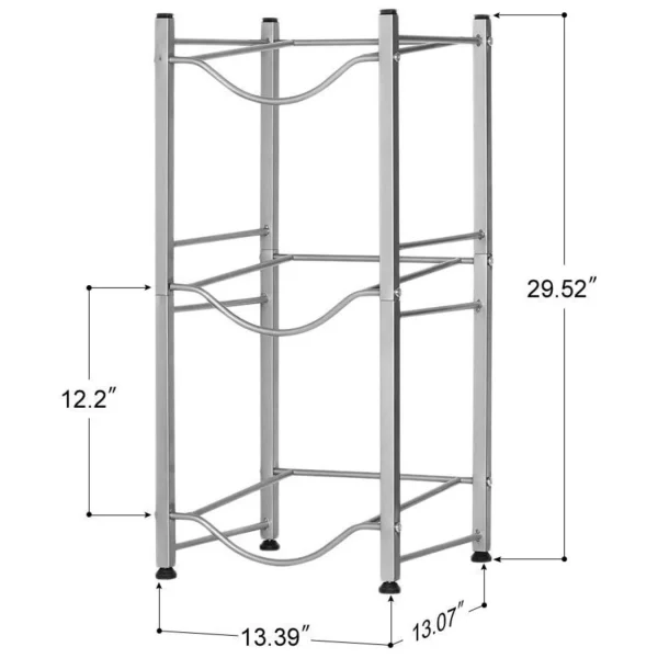 3-layer kettle rack, 5-gallon detachable water bottle rack, suitable for kitchen and office use - Image 2