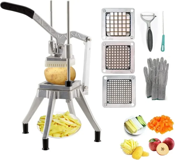 Fruit & Vegetable Cutter – Stainless Steel Chopper and Dicer