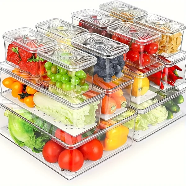 18-piece 18-Piece BPA-Free Airtight Food Storage Containers with Labels and Markers: