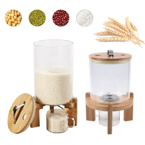 5L/7.5L Rice Dispenser – Creative Glass Food Storage Container