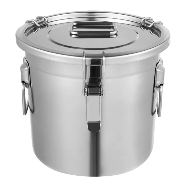 12L Stainless Steel Airtight Cereal Container Kitchen Grain Storage Canister - Image 6